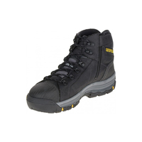 CAT Mens Convex Zip Sided Safety Boots (P720055) Black