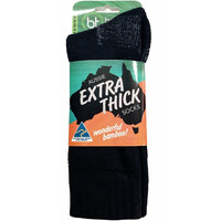 Bamboo Textiles Aussie Extra Thick Socks (0793618080) Black