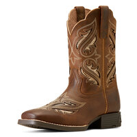 Ariat Childrens Round Up Western Boots (10046884) Bliss Sassy Brown [SD]