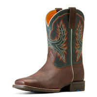 Ariat Childrens Wilder Western Boots (10047010) Hatbox Brown/Deepest Teal [SD]
