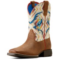 Ariat Childrens San Angelo VentTEK Western Boots (10050882) Toasty Tan/Bright Saddle