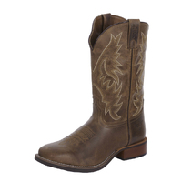 Pure Western Mens Laramie Western Boots (P4W18225) Oiled Brown/Brown