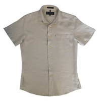 Ritemate Mens Pilbara Linen S/S Shirt (RMPC055S) Flax 