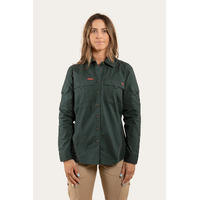 Ringers Western Womens Rosebery Ripstop Full Button Workshirt (221118RW) Forest Green [GD]