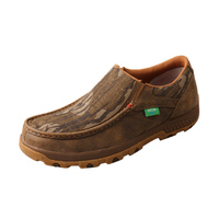 Twisted X Mens Mossy Oak CellStretch Slip-On Shoes (TCMXC0008) Mossy Oak Bottomland Camo/Bomber [SD]