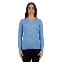 Thomas Cook Womens Cable Knit Jumper (T4W2500179) Sky