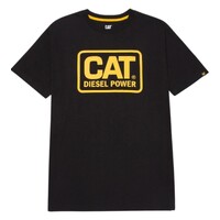 CAT Mens Diesel Power Tee (1510451) Black/Yellow
