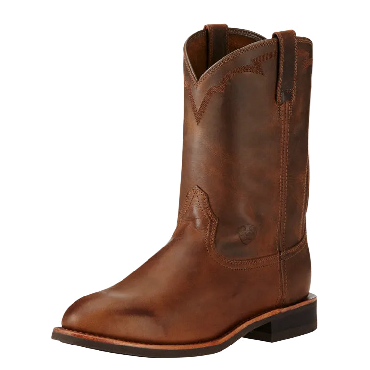 Ariat Mens Dura Roper Western Boots (10002163) Distressed Brown