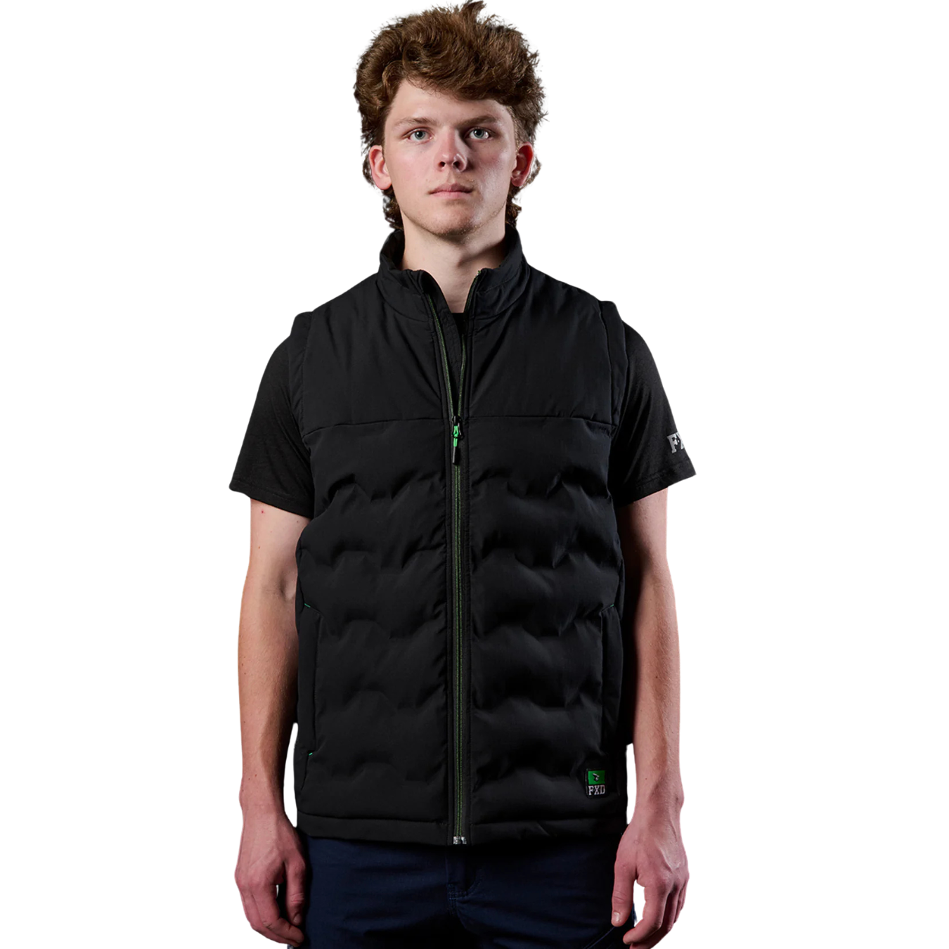 FXD Mens WO-6 Puffer Vest (FX02407005) Black | Allingtons