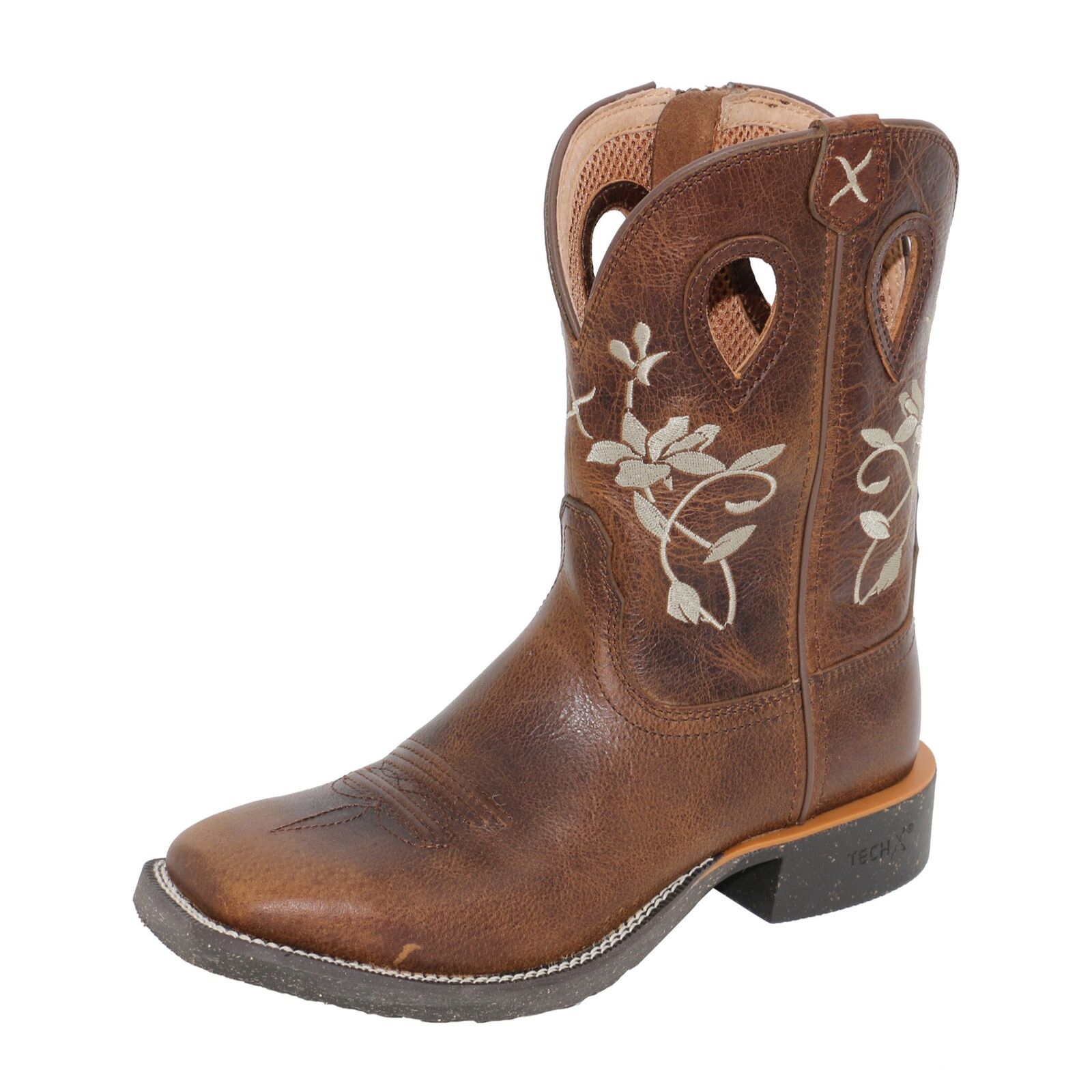 Twisted X Womens 9 Tech X 2 Zip Boots (TCWXTR018) Oiled Bomber
