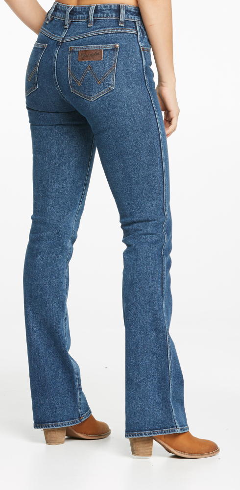 Arriba 80+ imagen women's wrangler high rise bootcut jeans ...