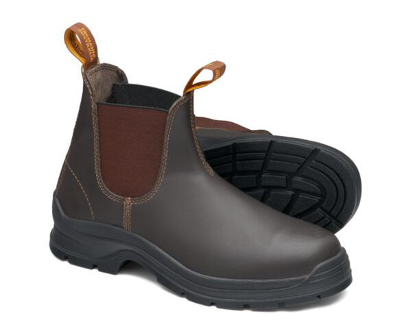 Blundstone Mens 405 Elastic Sided Work Boots (405) Brown