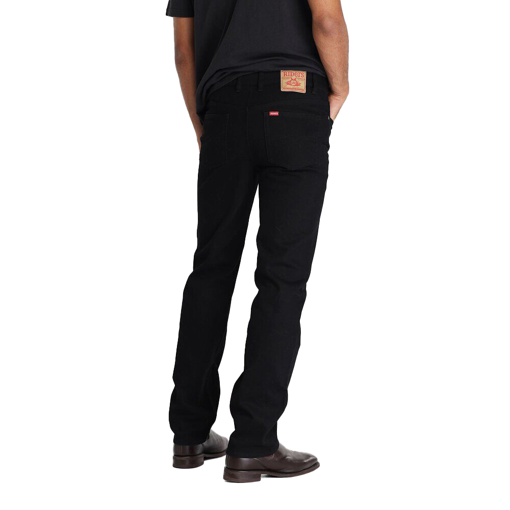 Buy Lee Riders Mens Straight Stretch Jeans (R058032) Black - Riders by ...