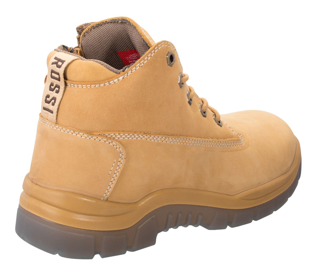 Rossi Mens Peak Safety Boots (789) Wheat Nubuck Rossi Boots