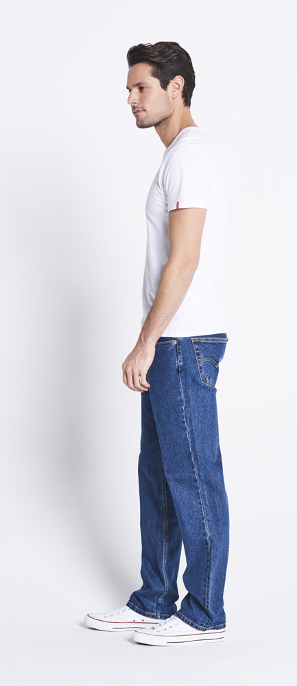 Levi's Mens 516 Slim Fit Straight Jeans (50516-0025) Dark Stonewash Stretch