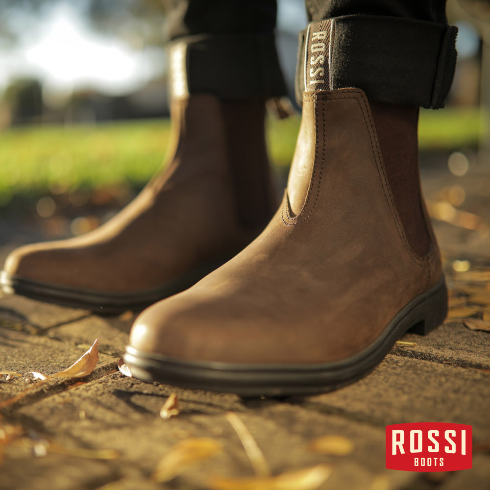 Rossi Boots 141 Barossa Oily Brown Mens Boots Men's Shoes Clothes, Shoes & Accessories