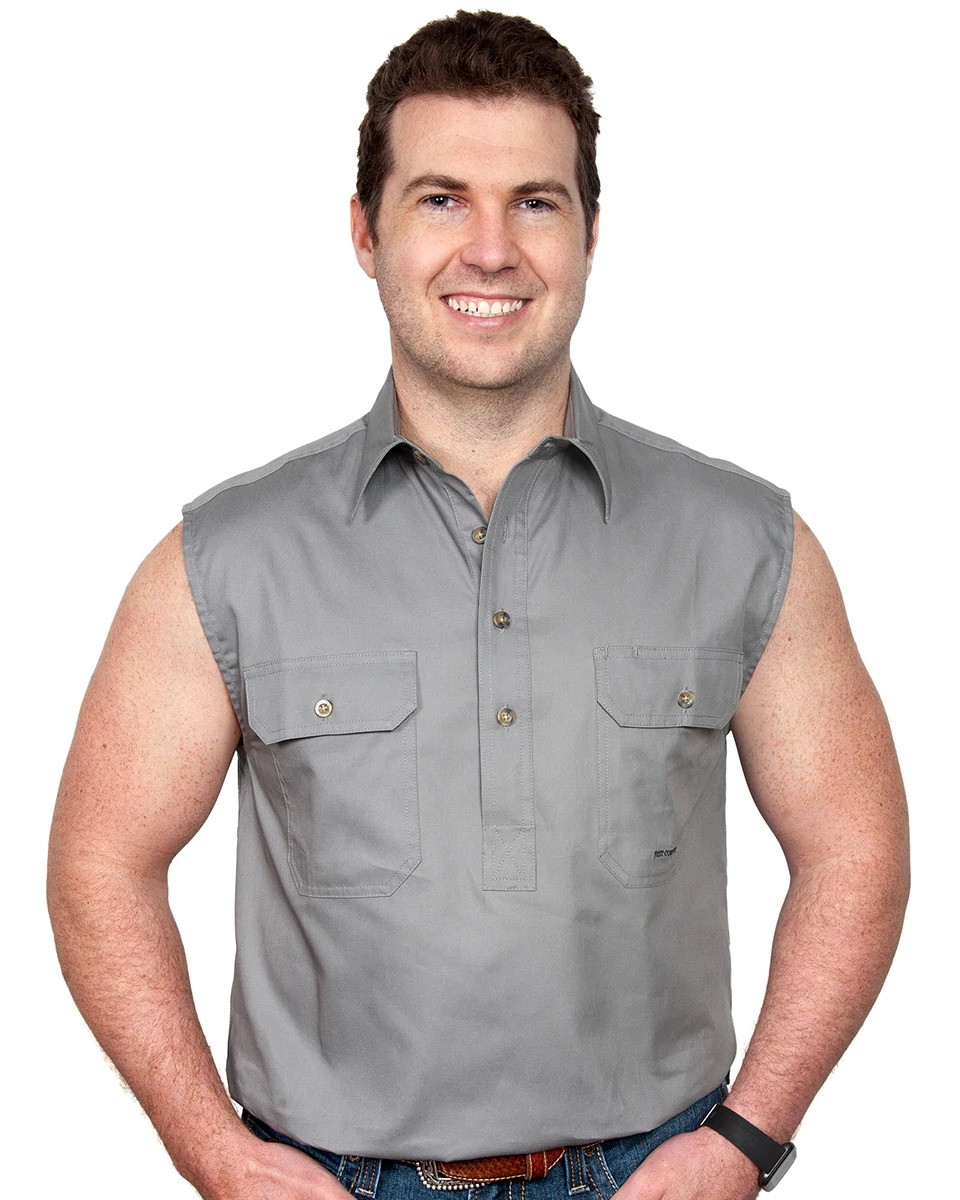 sleeveless mechanic shirt