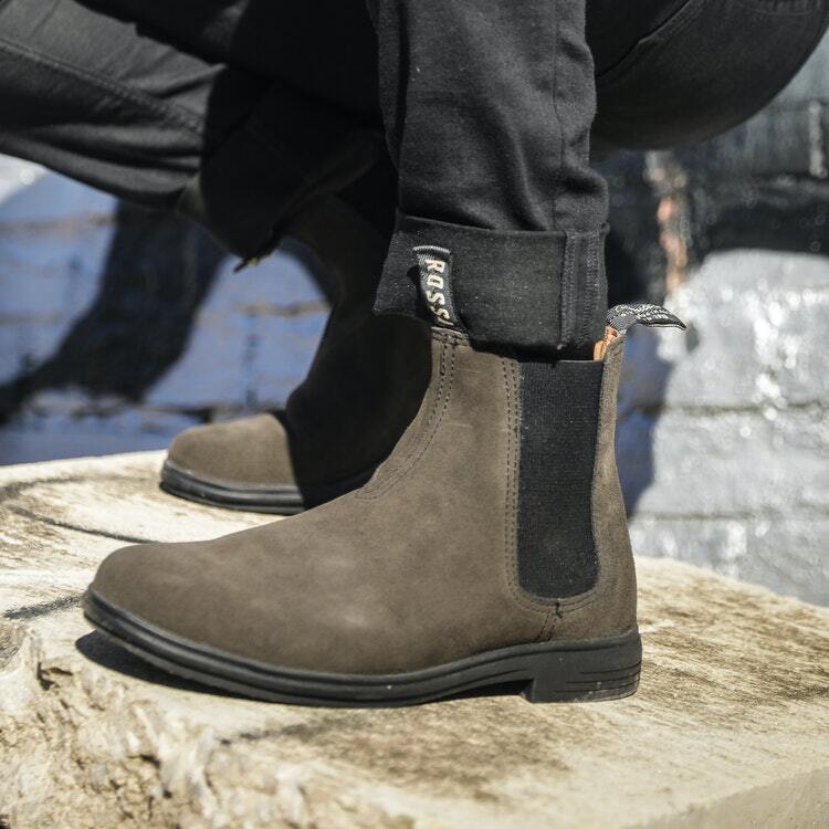 Rossi Mens Barossa Soft Toe Dress Boot (142) Charcoal Rossi Boots