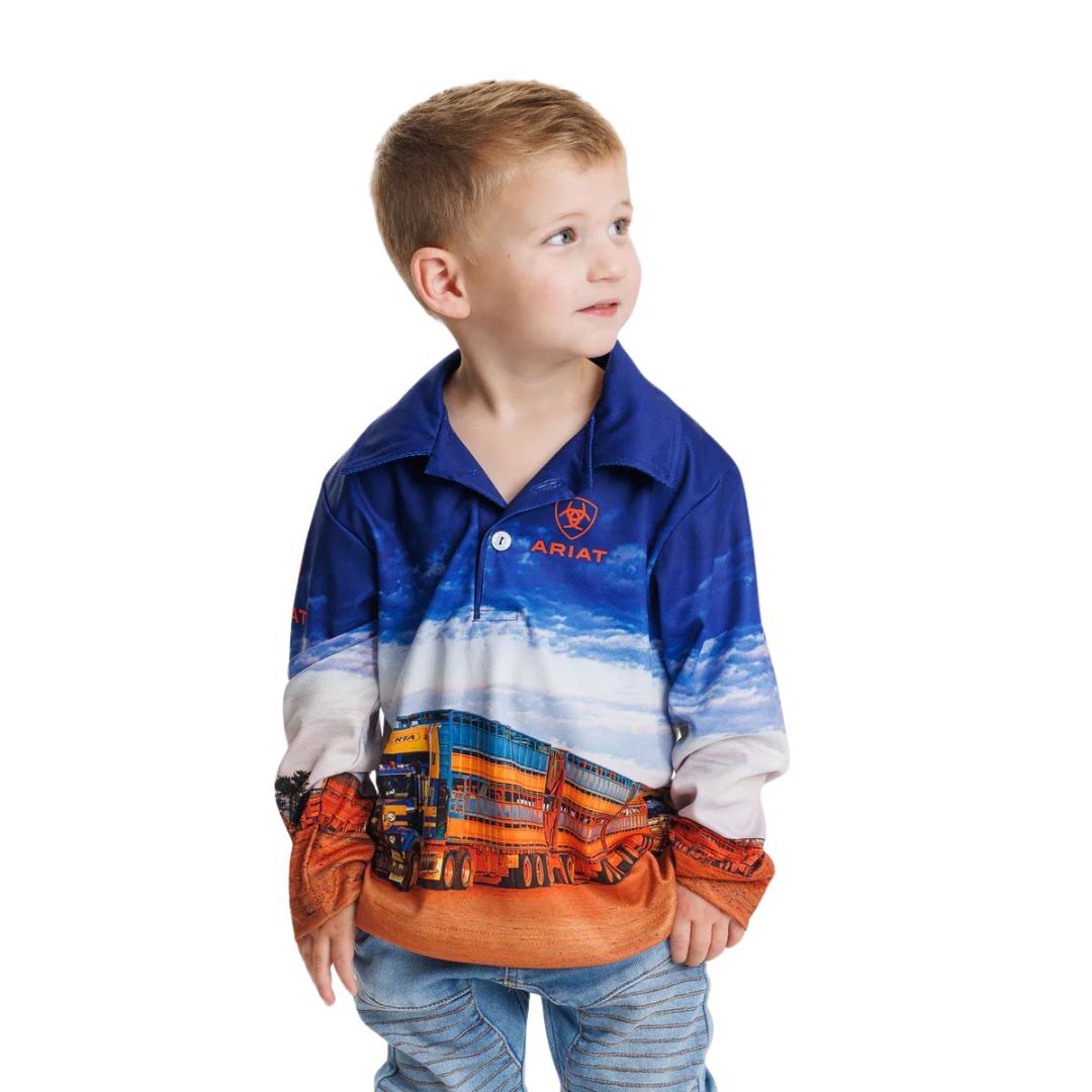 Buy Ariat Childrens L/S Fishing Shirt (4004CLSP) Road Train Online