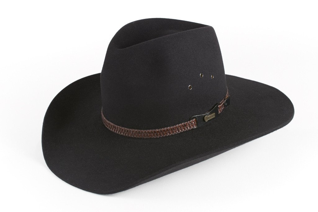 Black Akubra Golden Spur Hat