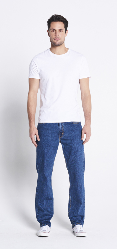 Levi's Mens 516 Slim Fit Straight Jeans (50516-0025) Dark Stonewash Stretch