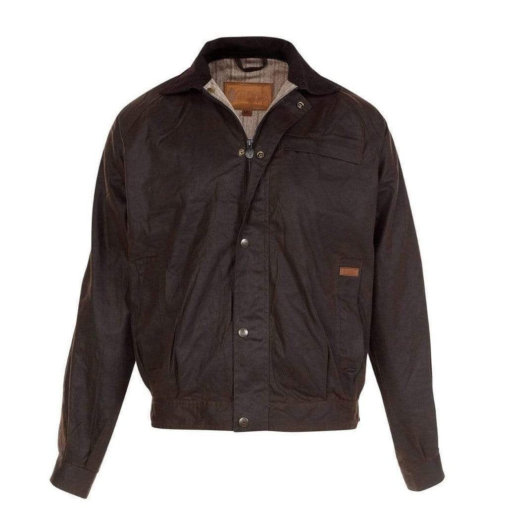 Buy Outback Mens Bendigo Oilskin Jacket (6132) Brown Online Australia