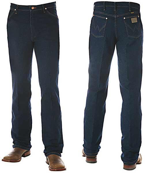 Wrangler Mens Western Bootcut Stretch Jeans (947STR32) Navy