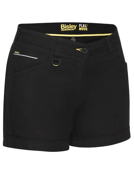 Buy Bisley Womens Flx & Move Shorts (BSHL1045_BBLK) Black [GD] Online  Australia
