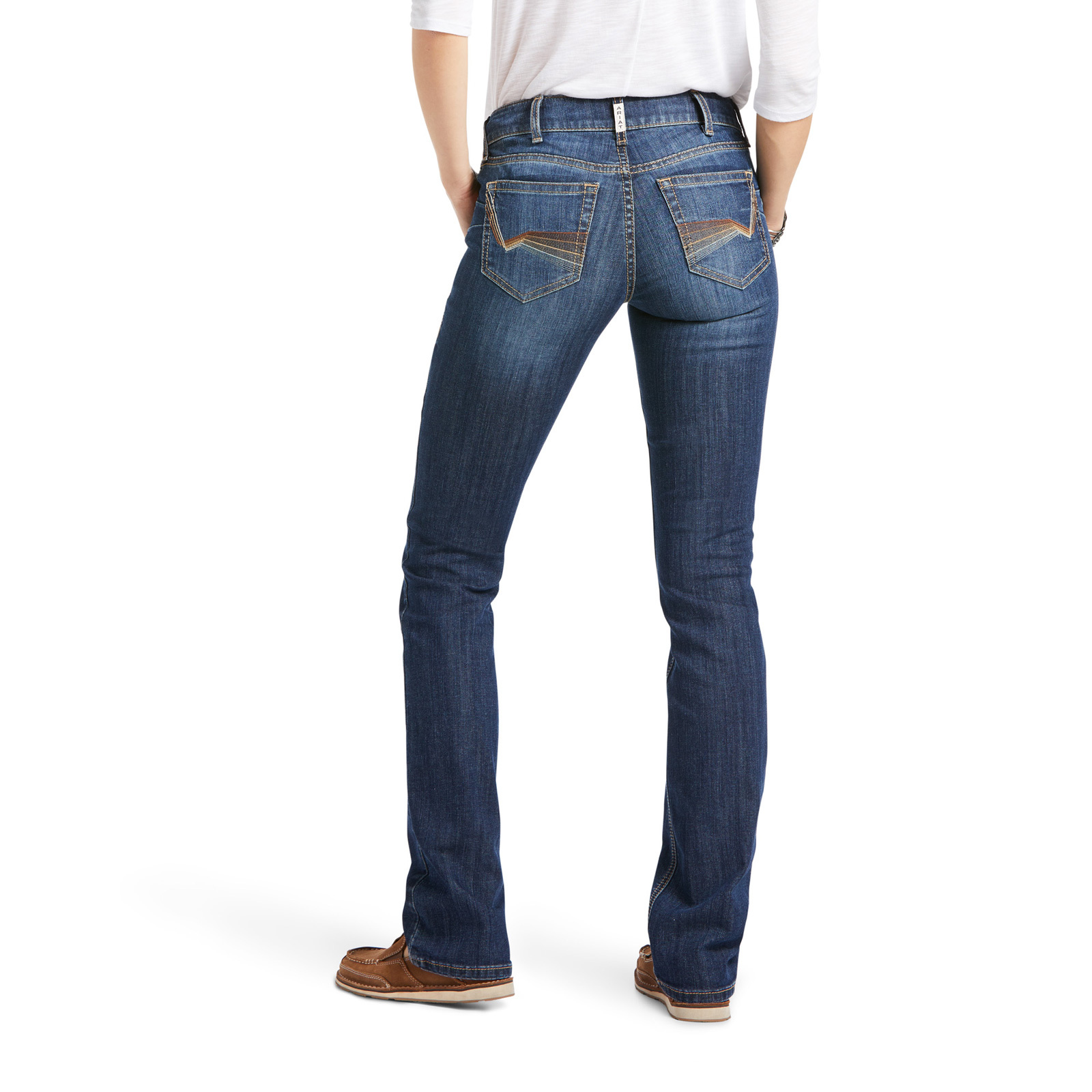 Buy Ariat Womens R.E.A.L. Perfect Rise Stackable Analise Straight Leg ...