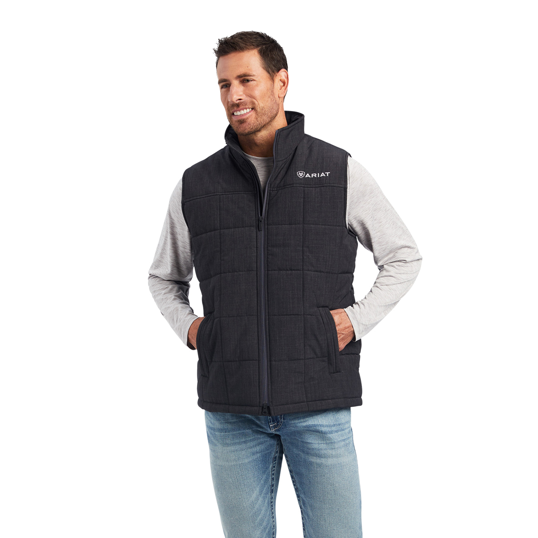 Buy Ariat Mens Crius Insulated Vest (10041519) Phantom Online Australia