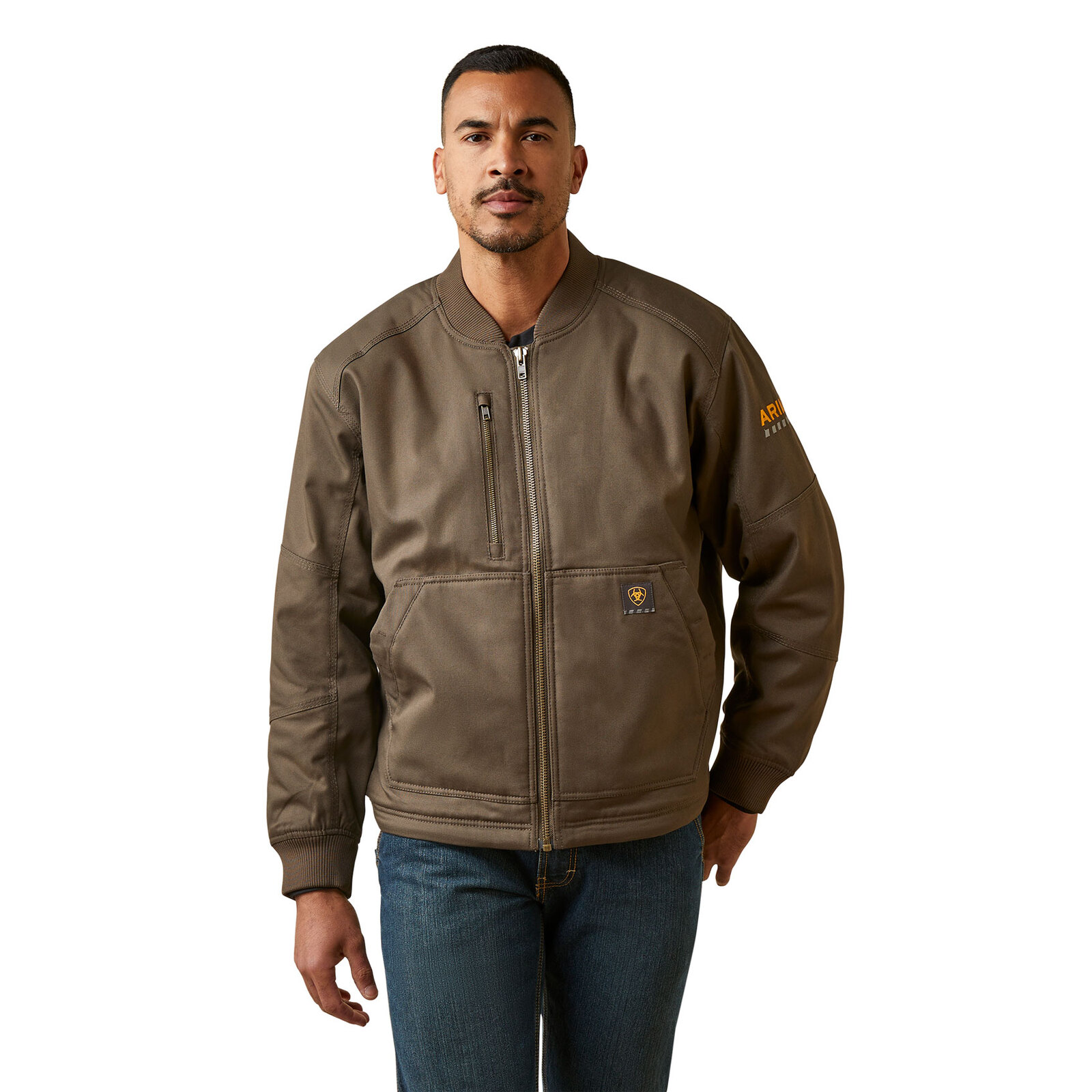 Buy Ariat Mens Rebar Duracanvas Bomber Jacket (10046517) Wren[GD