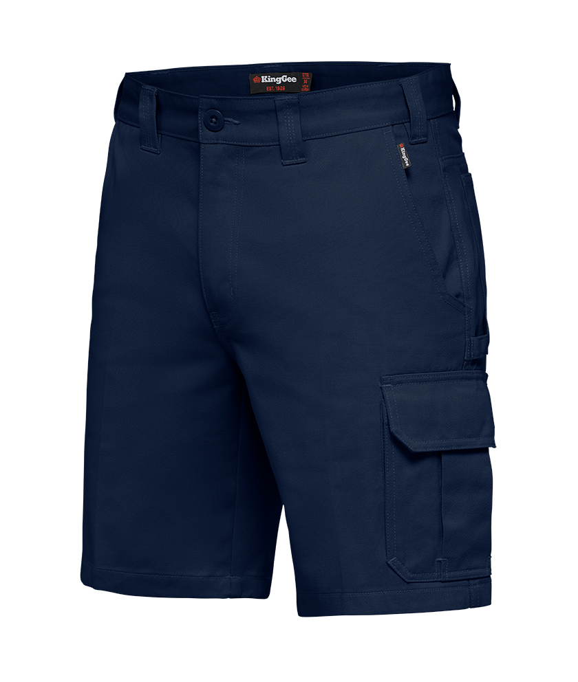 Buy KingGee Mens Worker Shorts (K17100) Navy Online Australia