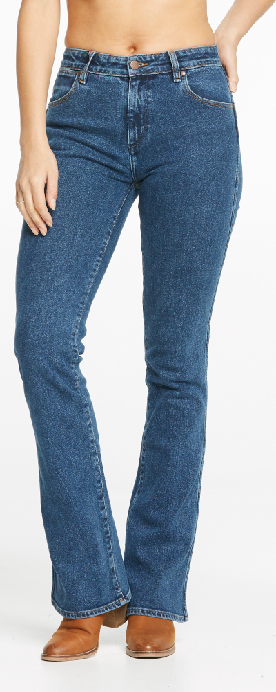 Buy Wrangler | Classics Womens Mid Waist Bootcut Jeans (W/091041/FV4 ...