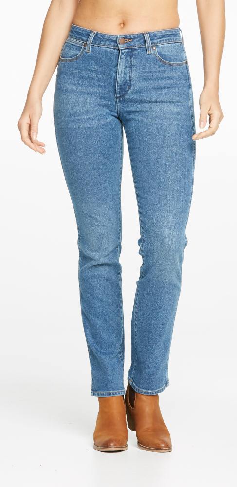 Buy Wrangler | Classics Womens Mid Waist Straight Jeans (W/091042/AH0 ...