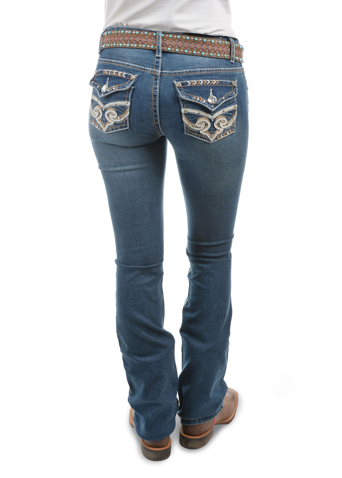 Buy Pure Western Womens Brandy Bootcut Jeans - 34 Leg (PCP2200015 ...