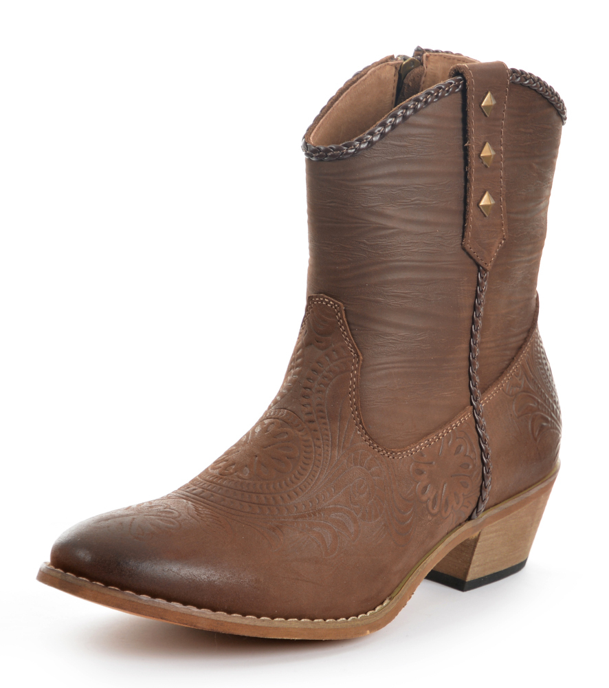 Pure Western Womens Houston Boots (P0W28358) Brown [SD]