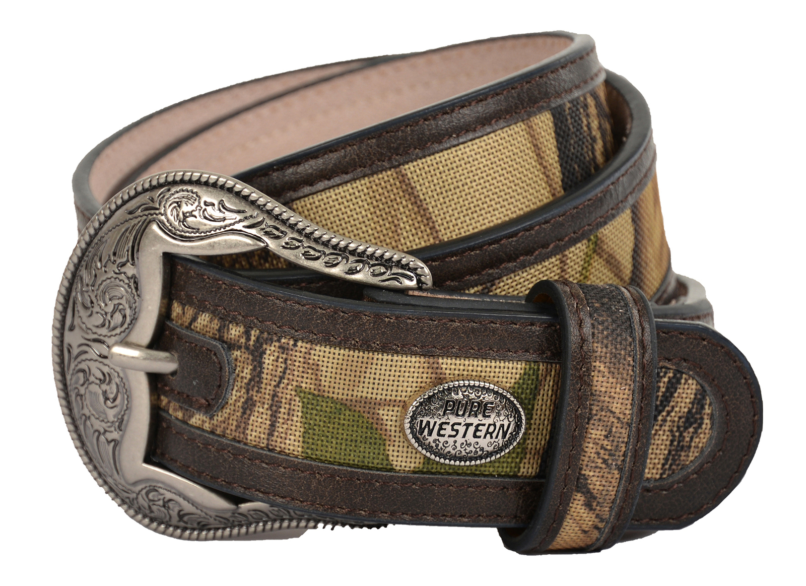 Pure Western Mens Sam Belt (P1W1927BLT) Coffee [SD]