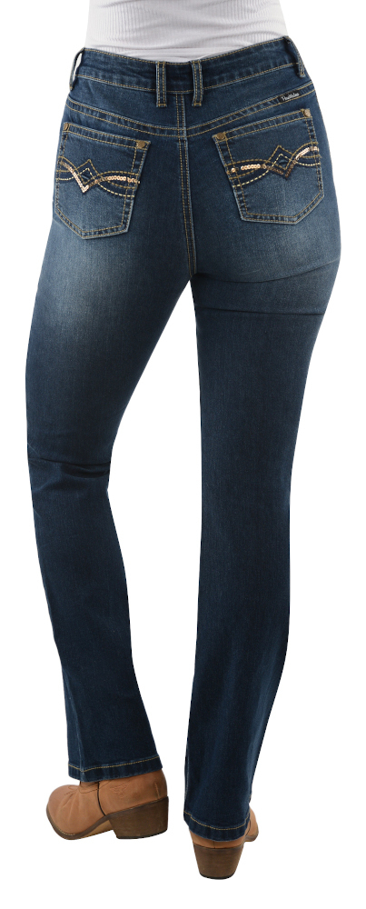 Buy Pure Western Womens Brady High Waisted Bootcut Jeans - 34 Leg ...