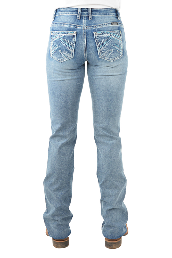 Buy Pure Western Womens Criss Cross Relax Rider Jeans - 36 Leg (PCP2210729)  Moonshine Online Australia