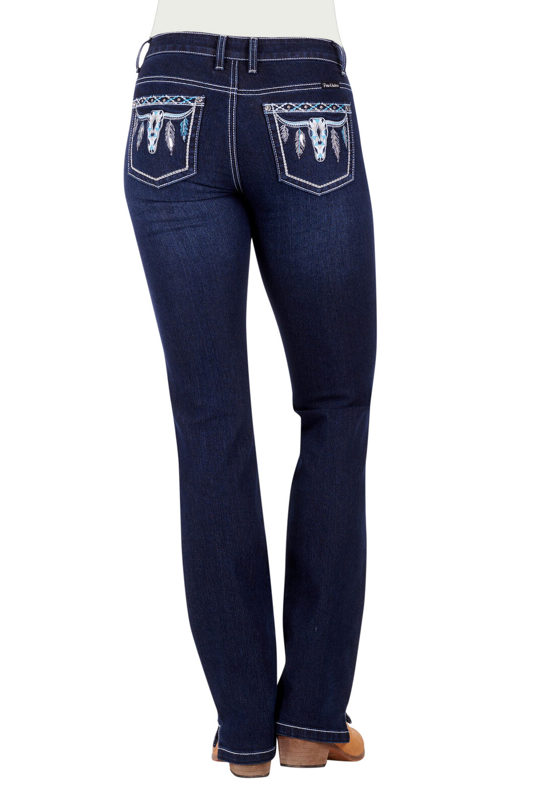 Buy Pure Western Womens Raina Straight Leg Jeans 34 Leg (PCP2212609