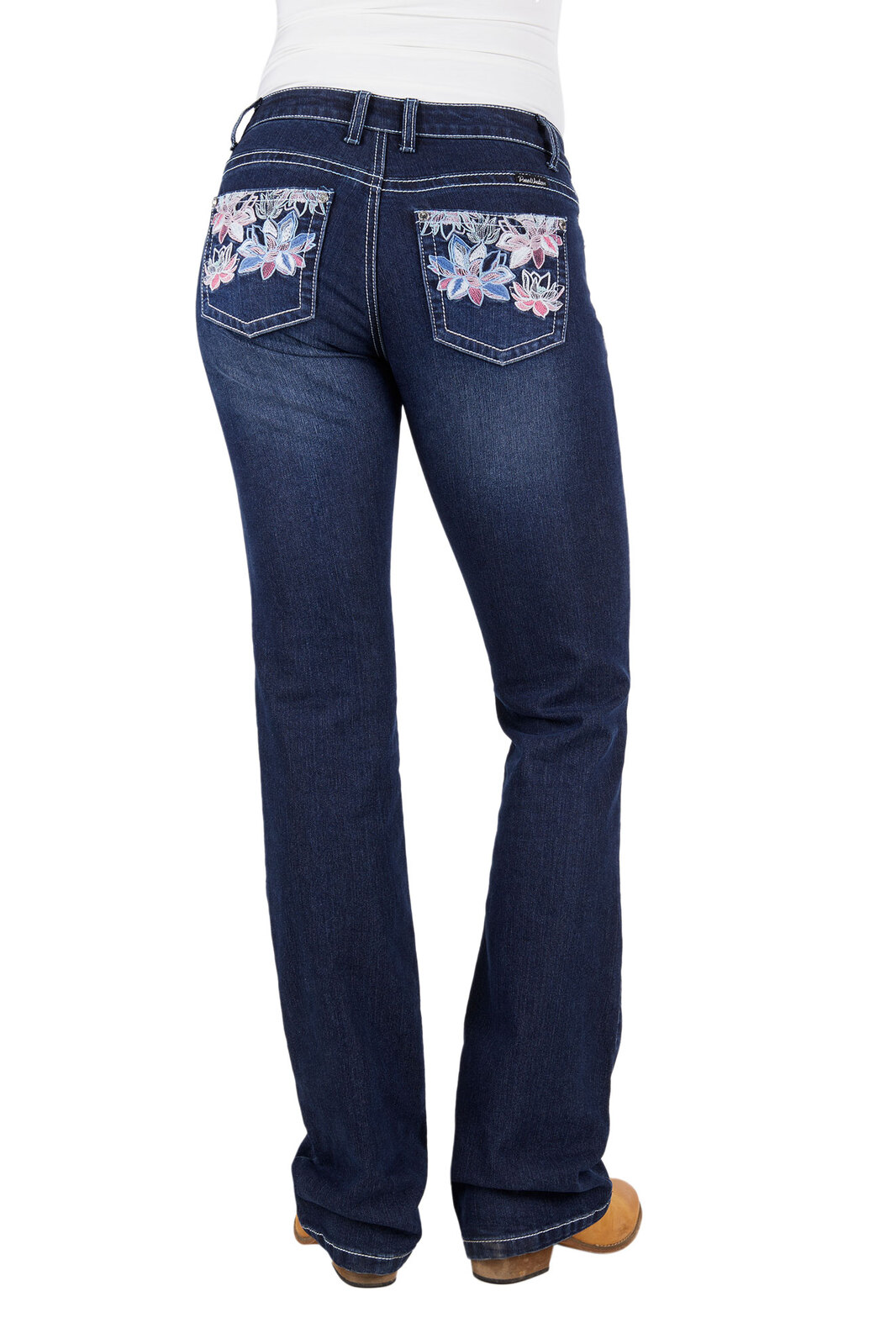 Buy Pure Western Womens Carole Relaxed Rider Jeans - 36 Leg (PCP2210610 ...