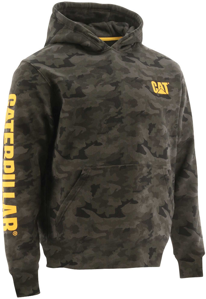 Buy CAT Mens Trademark Banner Hooded Sweatshirt (1910709) Night Camo ...