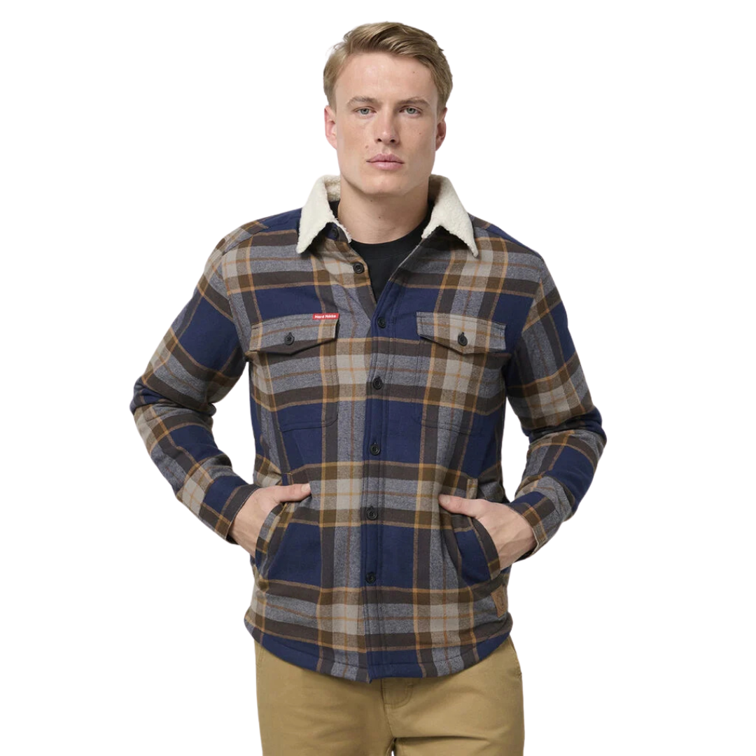 Sherpa Trucker Jacket Checked Sherpa Jacket Mens Sherpa Jacket - Main Image