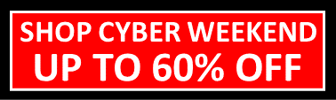 shop up to 60% off cyber weekend sale