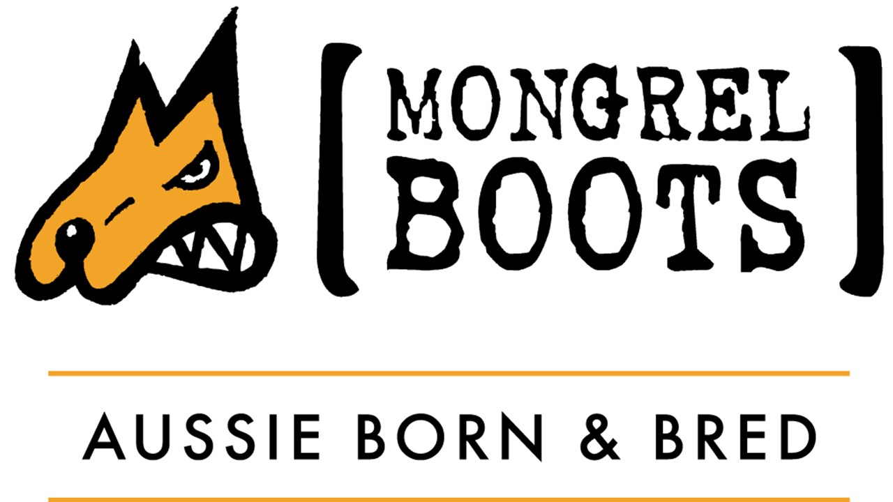 Mongrel Boots Logo with link to product page