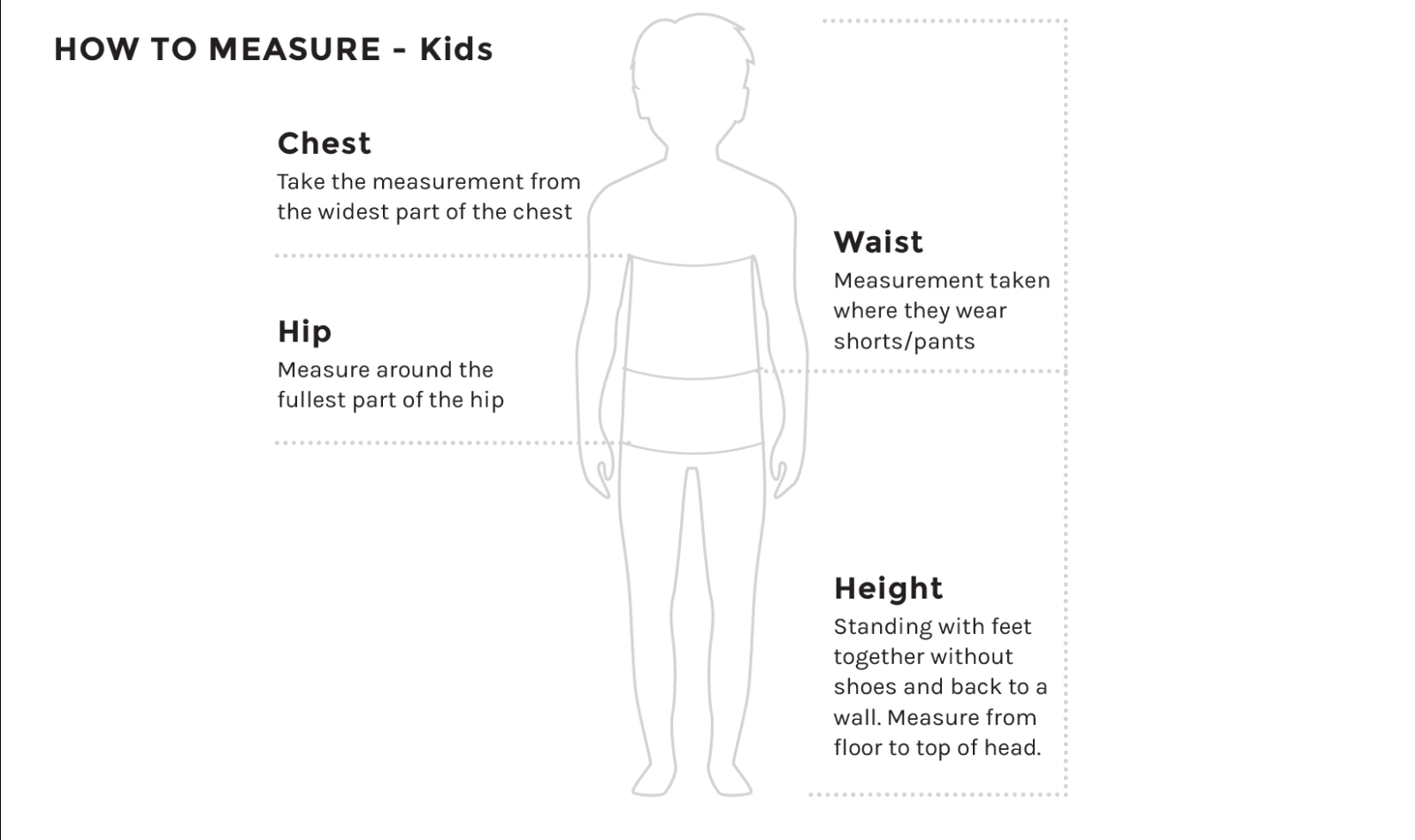How to measure - Kids