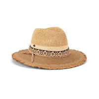 Avenel Hats Womens Bodhi Braided Raw Edge Fedora (61848) Brown One Size