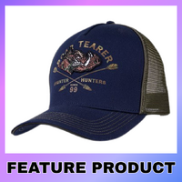 Boar Tearer Mens Ed High Profile Truck Cap (G4S1932CAP) Navy OSFM [SD]