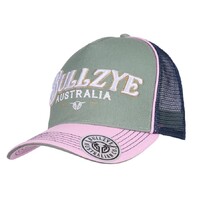 Bullzye Eleanor High Profile Trucker Cap (B5S2947CAP) Moss/Pink OSFM