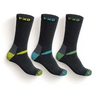 FXD SK-2 Long Tech Socks 4 Pack (FX71139007) Black 7-12